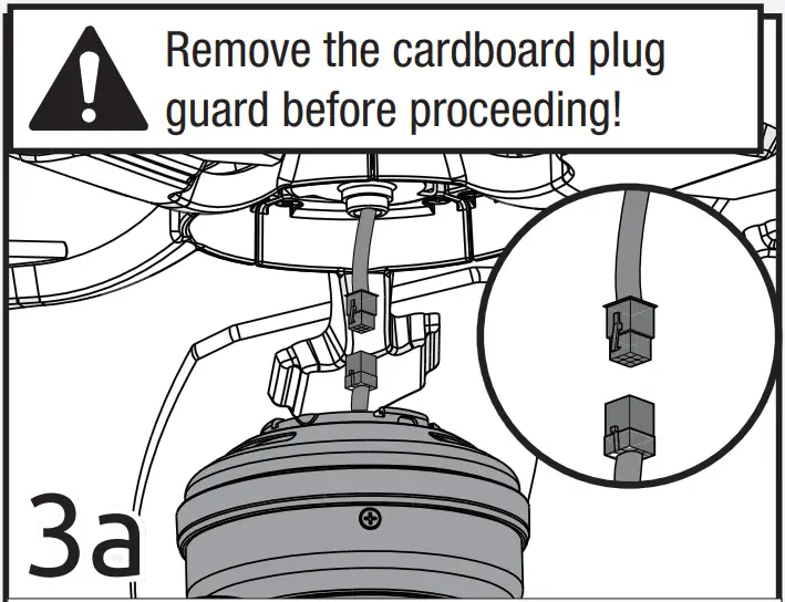 Hunter 52431 4 Lights Ceiling Fan - Complete 1