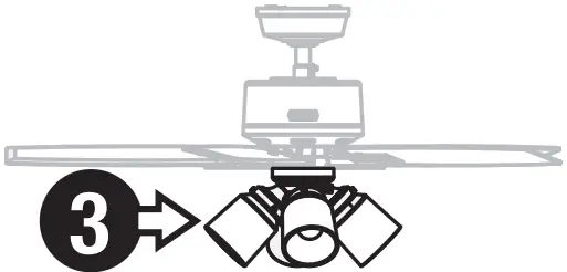 Hunter 52431 4 Lights Ceiling Fan - Complete