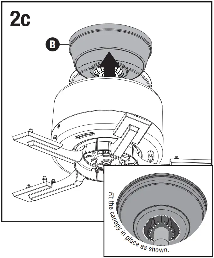 Hunter 52431 4 Lights Ceiling Fan - Connect 3