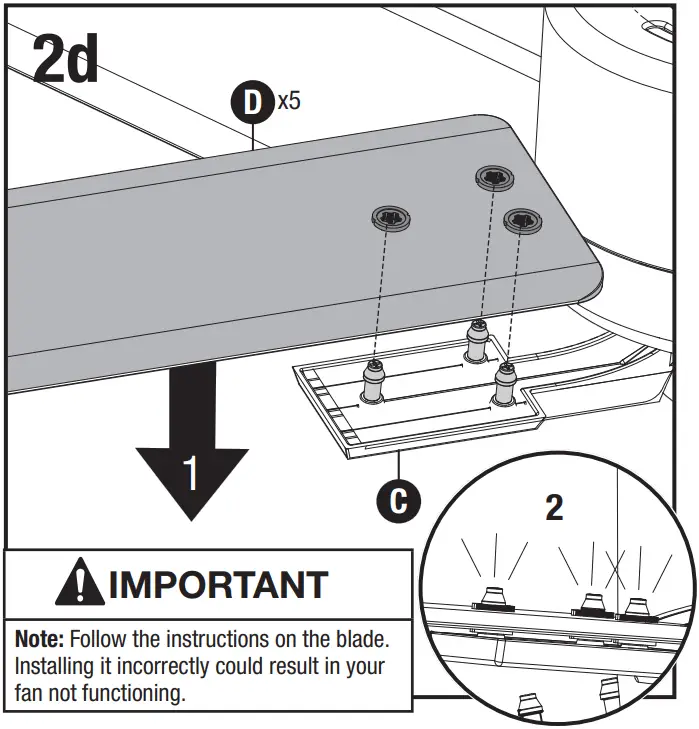 Hunter 52431 4 Lights Ceiling Fan - Connect 4