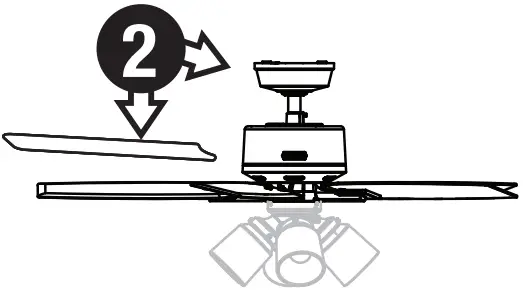 Hunter 52431 4 Lights Ceiling Fan - Connect