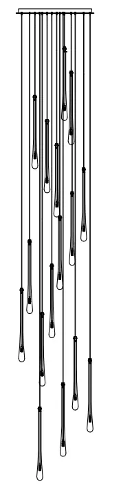 ET2 E24219 Stillo 18 Light LED Pendant