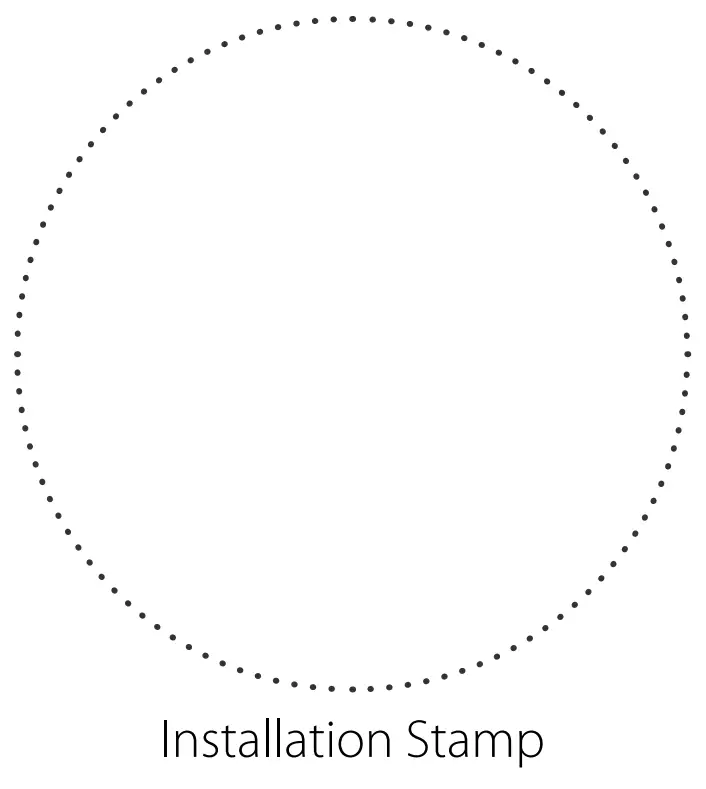 Installation Certificate