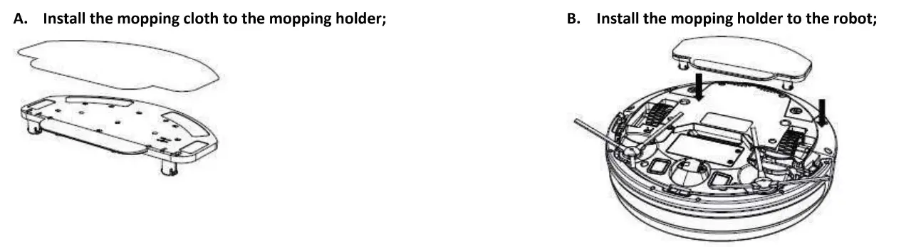 denver RVC-110 Robot Vacuum Cleaner - holder
