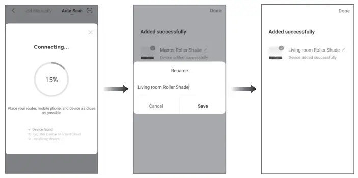 JIECANG Venetian Blind Wi-Fi Motor Use - App 3