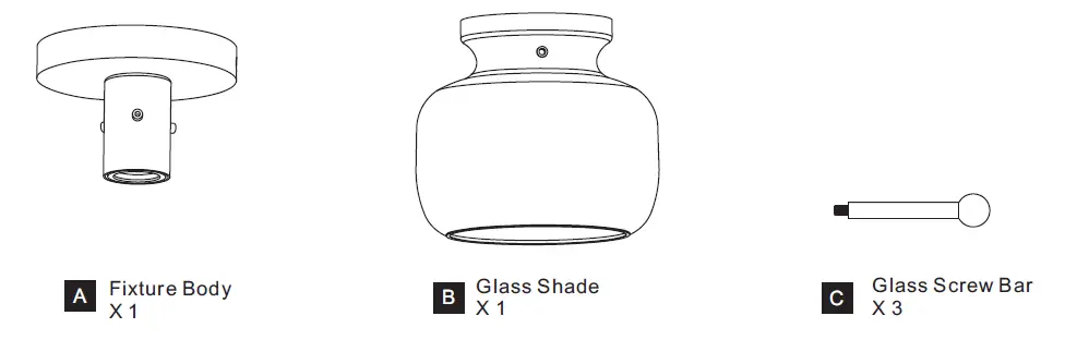 QUOIZEL QFL5587BN and QFL5587MBK Light Flush Mount-fig-2