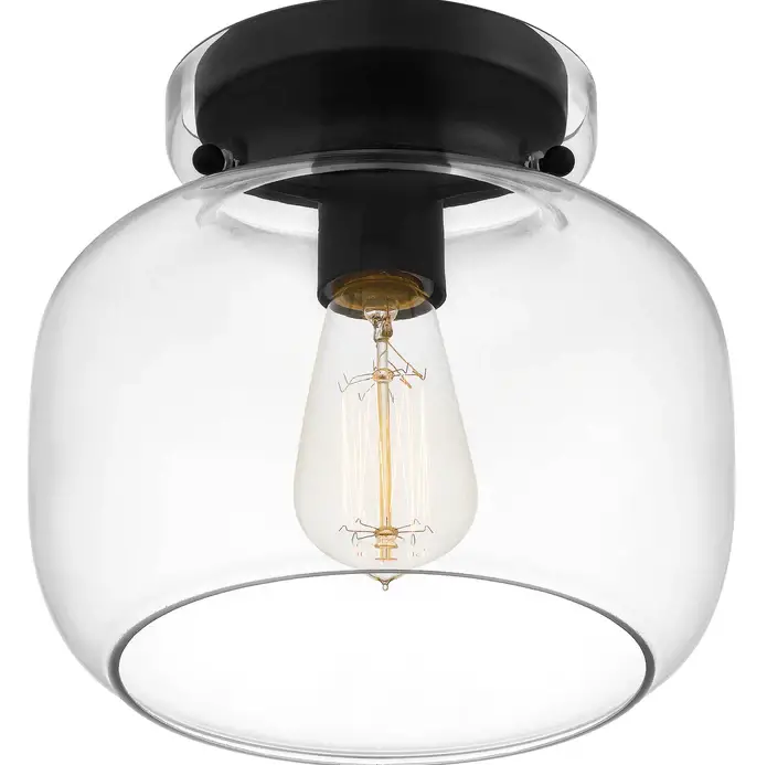 QUOIZEL QFL5587BN and QFL5587MBK Light Flush Mount-product