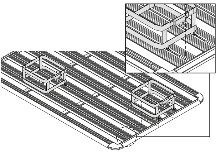 RHINO RACK 43151 Double Vertical Jerry Can Holder with Locking Cable - Tools Required3