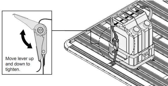 RHINO RACK 43151 Double Vertical Jerry Can Holder with Locking Cable - Tools Required5