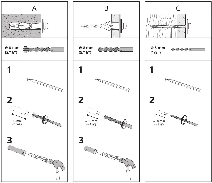 IKEA 804.588.20 IDANÄS Cabinet with bi-fold Doors - Drill