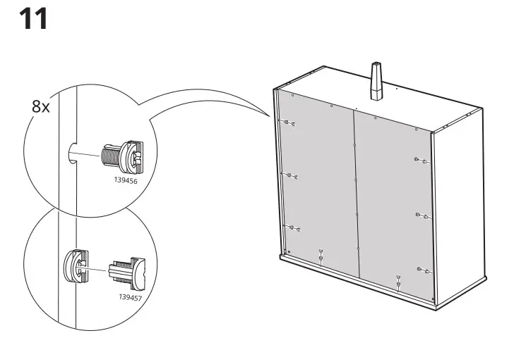 IKEA 804.588.20 IDANÄS Cabinet with bi-fold Doors - Installation 11