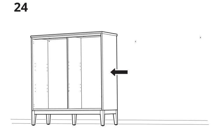 IKEA 804.588.20 IDANÄS Cabinet with bi-fold Doors - Installation 24