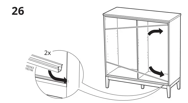 IKEA 804.588.20 IDANÄS Cabinet with bi-fold Doors - Installation 26
