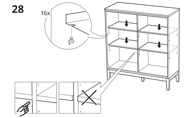 IKEA 804.588.20 IDANÄS Cabinet with bi-fold Doors - Installation 28.1