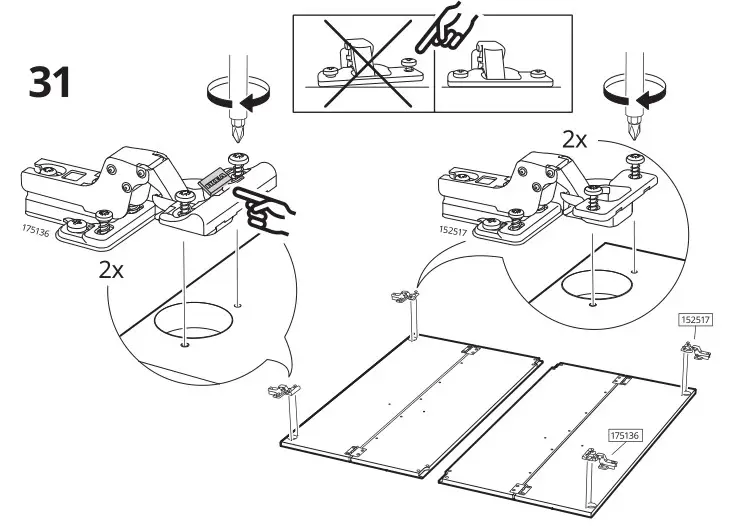 IKEA 804.588.20 IDANÄS Cabinet with bi-fold Doors - Installation 31