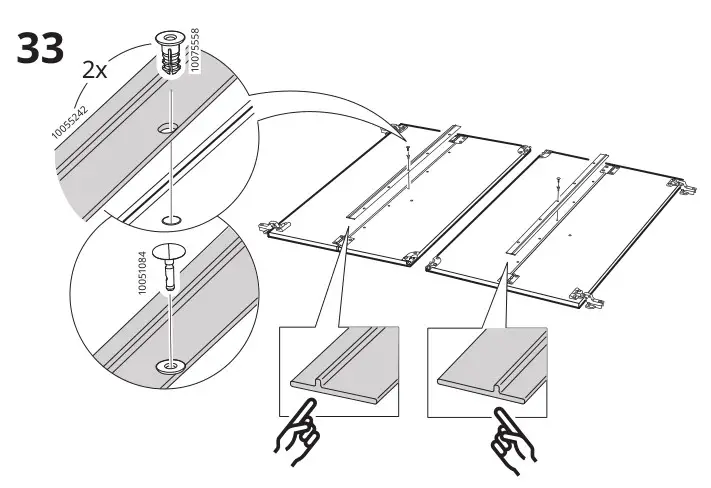 IKEA 804.588.20 IDANÄS Cabinet with bi-fold Doors - Installation 33