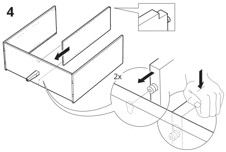 IKEA 804.588.20 IDANÄS Cabinet with bi-fold Doors - Installation 4