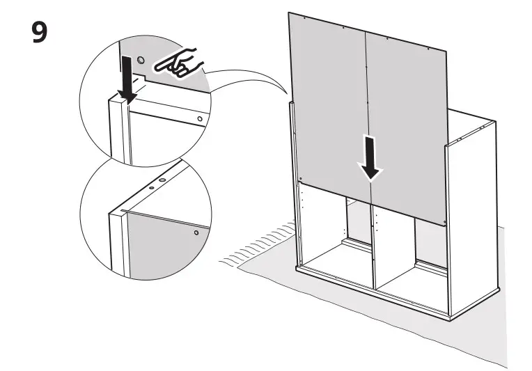 IKEA 804.588.20 IDANÄS Cabinet with bi-fold Doors - Installation 9
