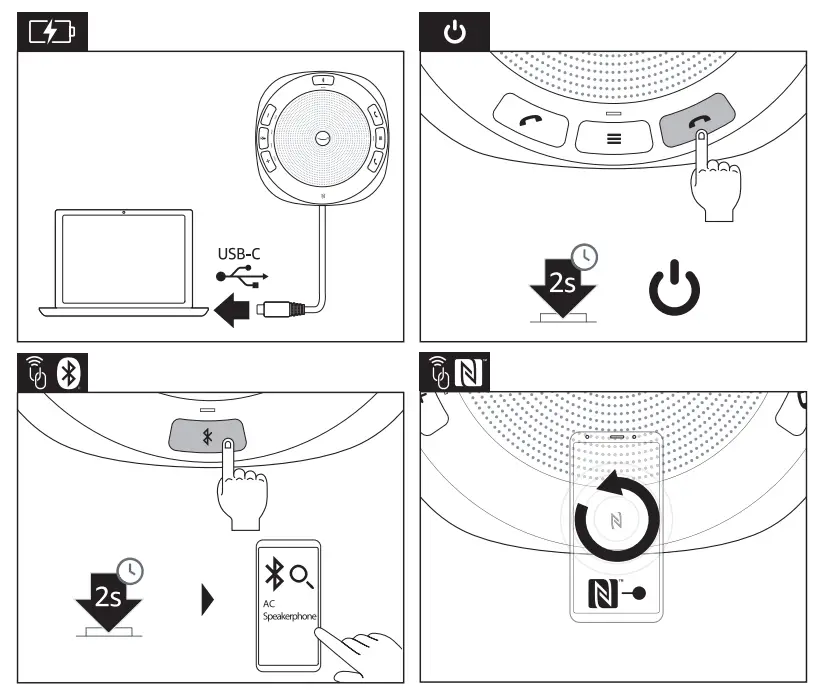 amazon commercial SCBT9 Premium Bluetooth Speakerphone -