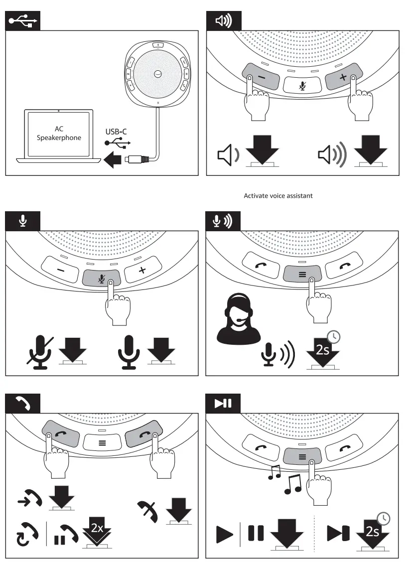 amazon commercial SCBT9 Premium Bluetooth Speakerphone - fig1