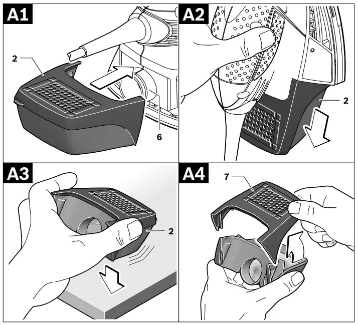 Integrated Dust Extraction with Dust Box