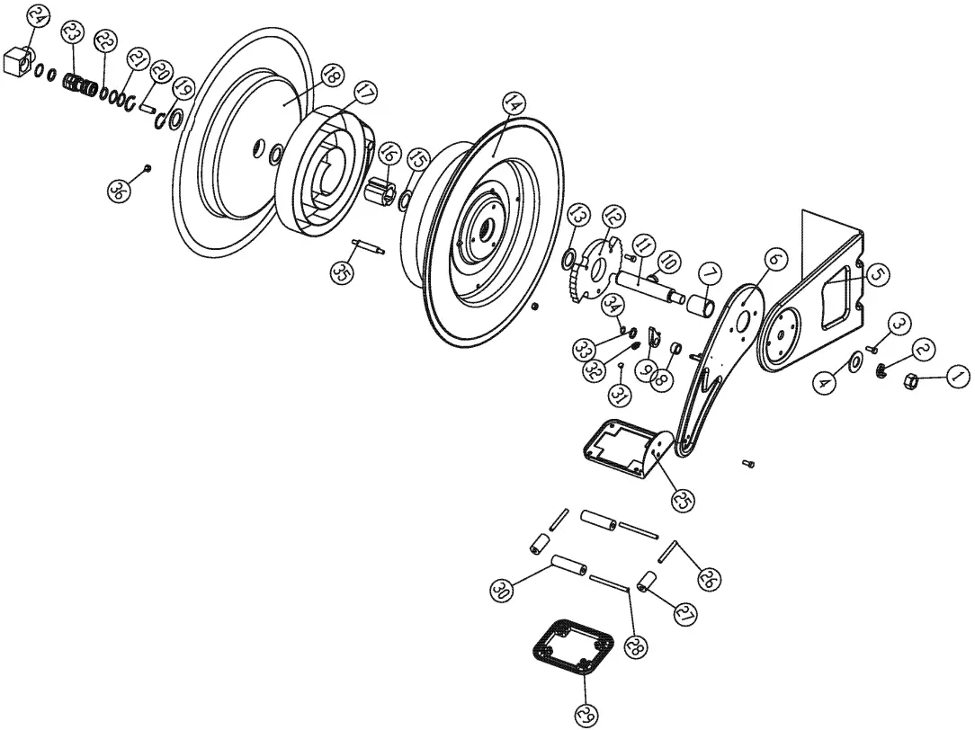 Installation The Series Single Pedestal Metal Hose Reels