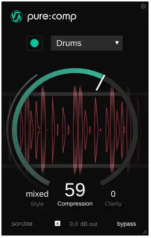 sonible pure comp app - signal