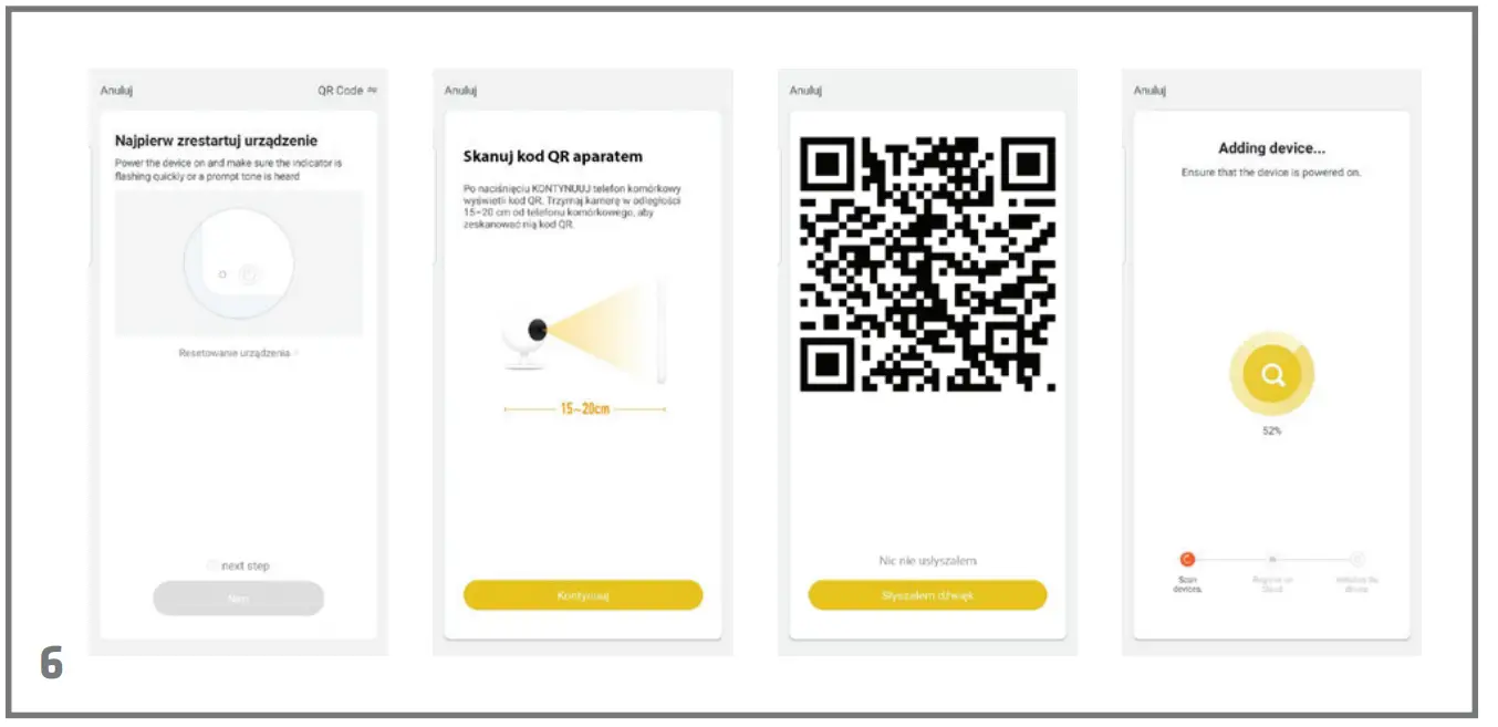 Scan camera with QR code (see fig. 6)