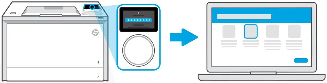 Pair printer to
HP Smart Admin