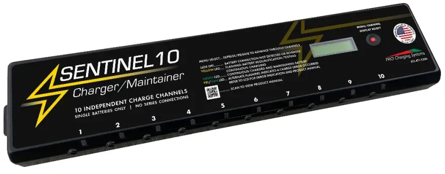 PRO Charging Systems 7QP 12F950P25 C00 Sentinel 10 Bank Charger Maintainer