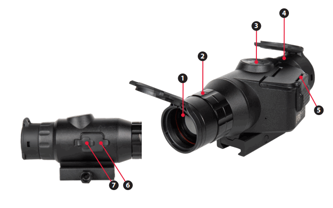 SIGHT MARK SM17001 Wraith Mini Thermal Riflescope -