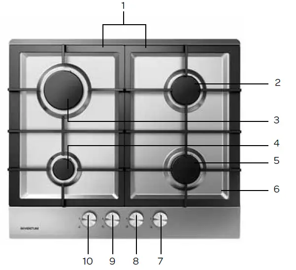 INVENTUM-IKG6023GRVS-Gas-Hob-fig-1