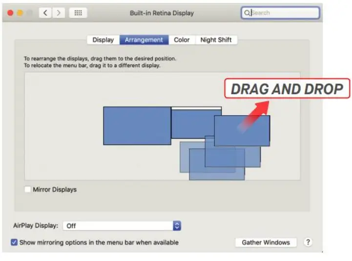Display and Layouts set