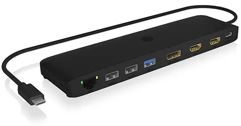ICY BOX IB DK2116 C USB Type C Notebook Docking Station