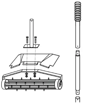COSTWAY-GT-HGY-3425-Garden-Grass-Spike-Roller-Outdoor-Lawn-Aerator-FIG-1
