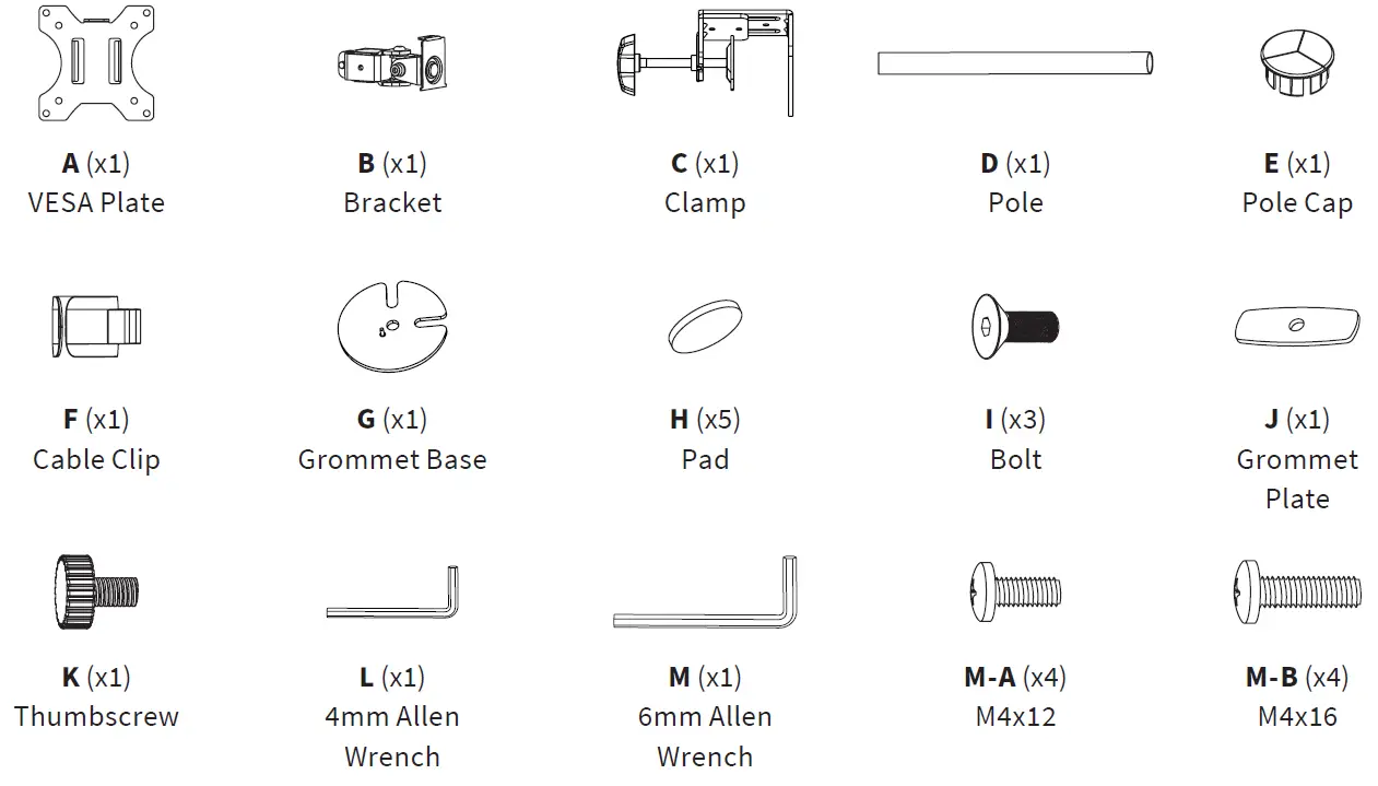 V I V O-STAND-V001C-Single-Monitor-Desk-Mount-04