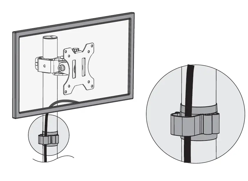 V I V O-STAND-V001C-Single-Monitor-Desk-Mount-15