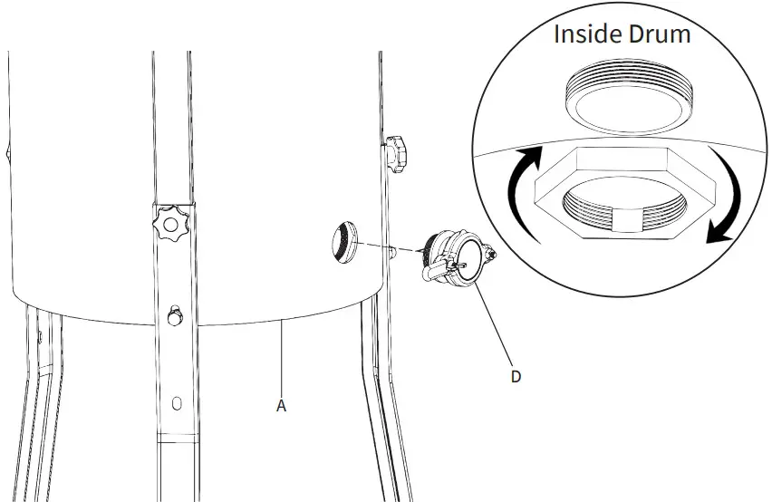 V I V O BEE-V004E Electric 4 to 8 Frame Stainless Steel Honey Extractor - fig 5