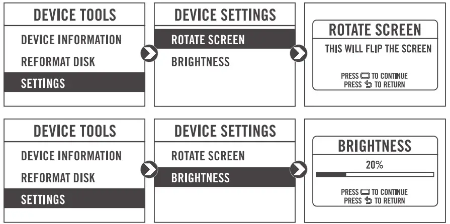 Changing the Settings