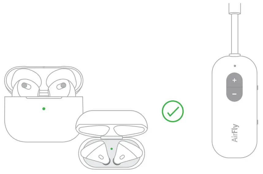 twelve south AirFly SE Bluetooth Transmitter Connects Wireless Headphones - pairing 3