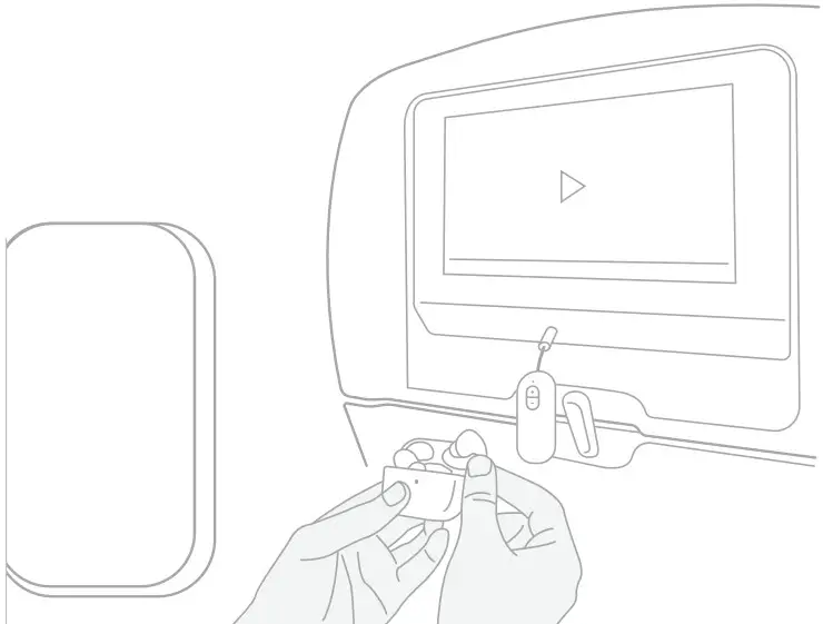 twelve south AirFly SE Bluetooth Transmitter Connects Wireless Headphones - pairing 4