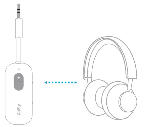 twelve south AirFly SE Bluetooth Transmitter Connects Wireless Headphones - pairing 5