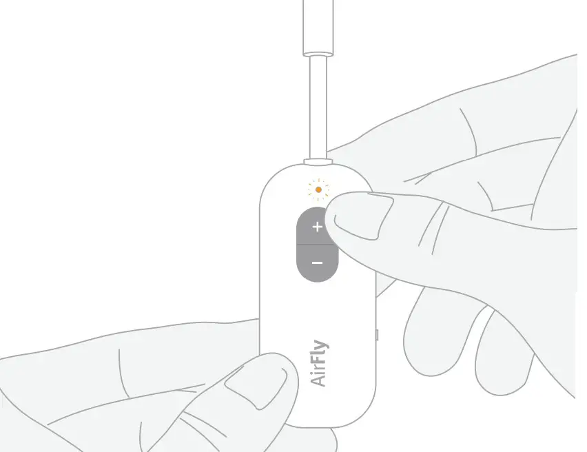 twelve south AirFly SE Bluetooth Transmitter Connects Wireless Headphones - pairing 8