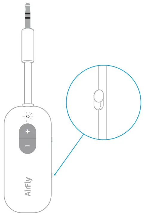 twelve south AirFly SE Bluetooth Transmitter Connects Wireless Headphones - pairing 9