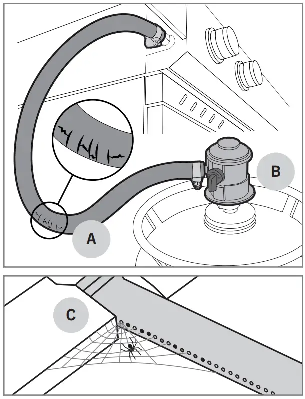 MUSTANG G611A OK XL Outdoor Fridge Faucet 4 Burner - fig10