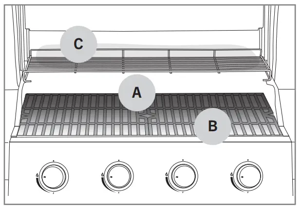 MUSTANG G611A OK XL Outdoor Fridge Faucet 4 Burner - fig17
