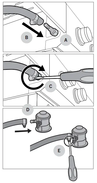 MUSTANG G611A OK XL Outdoor Fridge Faucet 4 Burner - fig7