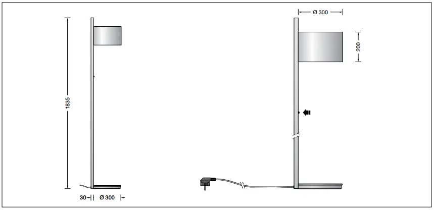 BEG- 50752-4-LED-Floor-Lamp-fig-1