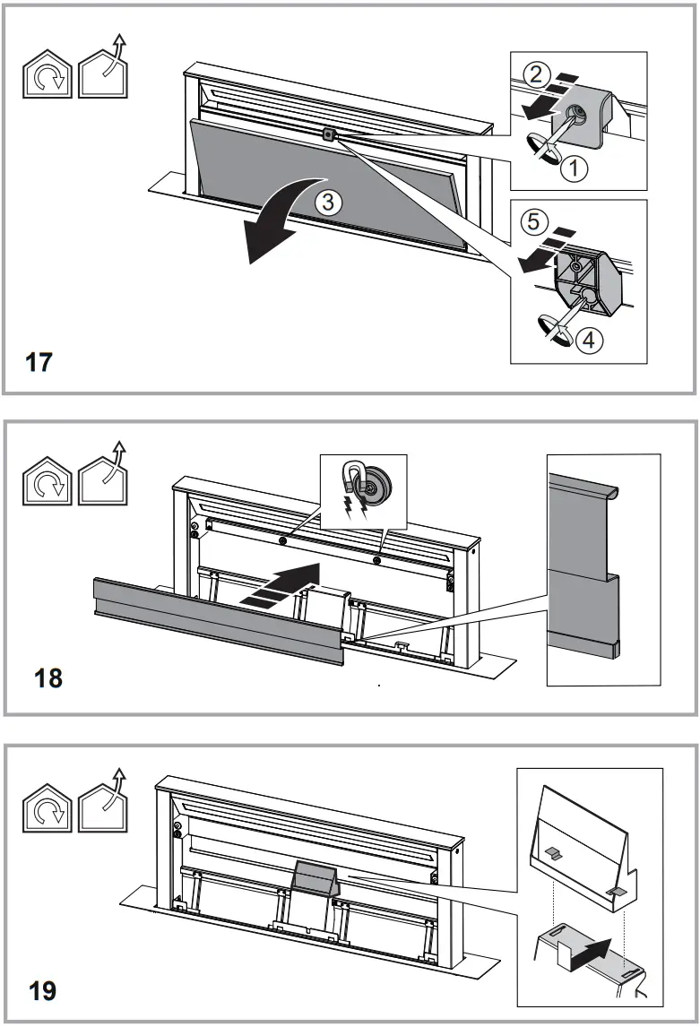 elica Getup 90cm Downdraft Extractor - Mounting 17