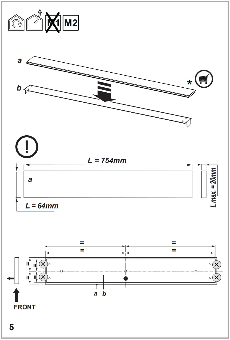 elica Getup 90cm Downdraft Extractor - Mounting 6